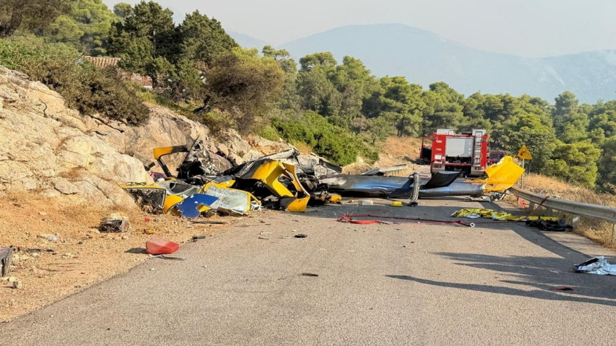 Two Dead After Firefighting Helicopters Collide Over Greek Wildfire