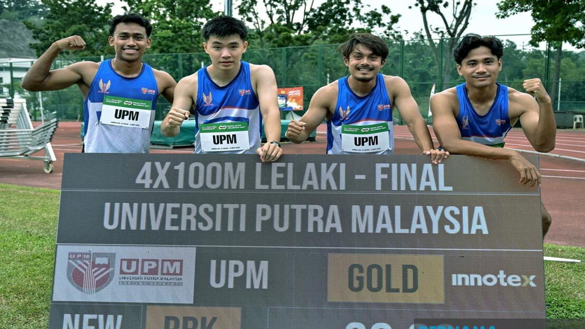 Aliff Iman Leads UPM to Historic 4x100m Victory, Breaking SUKIPT Record