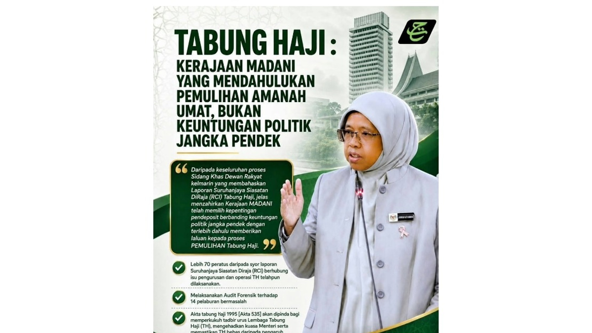 Government Prioritises Tabung Haji Depositors Over Political Expediency, Says Deputy Minister