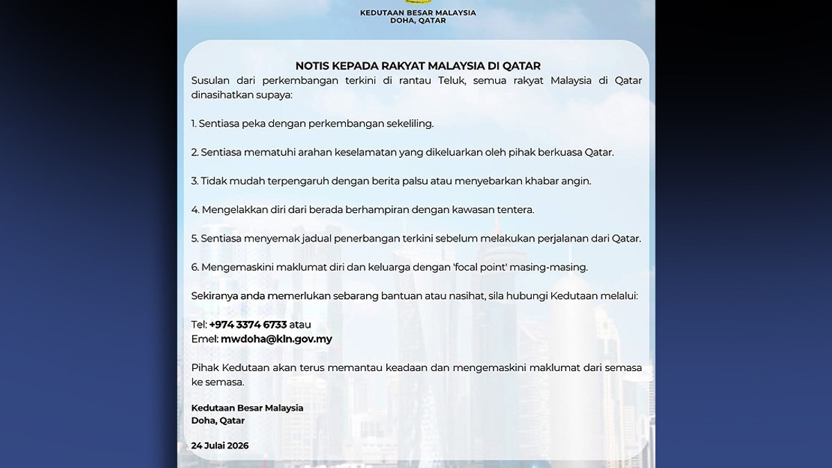 Malaysians in Qatar told to heed security warnings as Gulf tensions rise