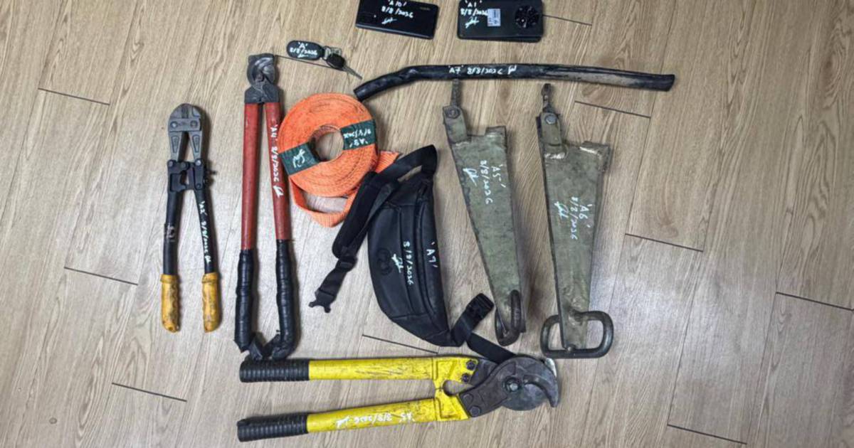 Cable theft suspect apprehended after 50km pursuit ends in Chohong crash
