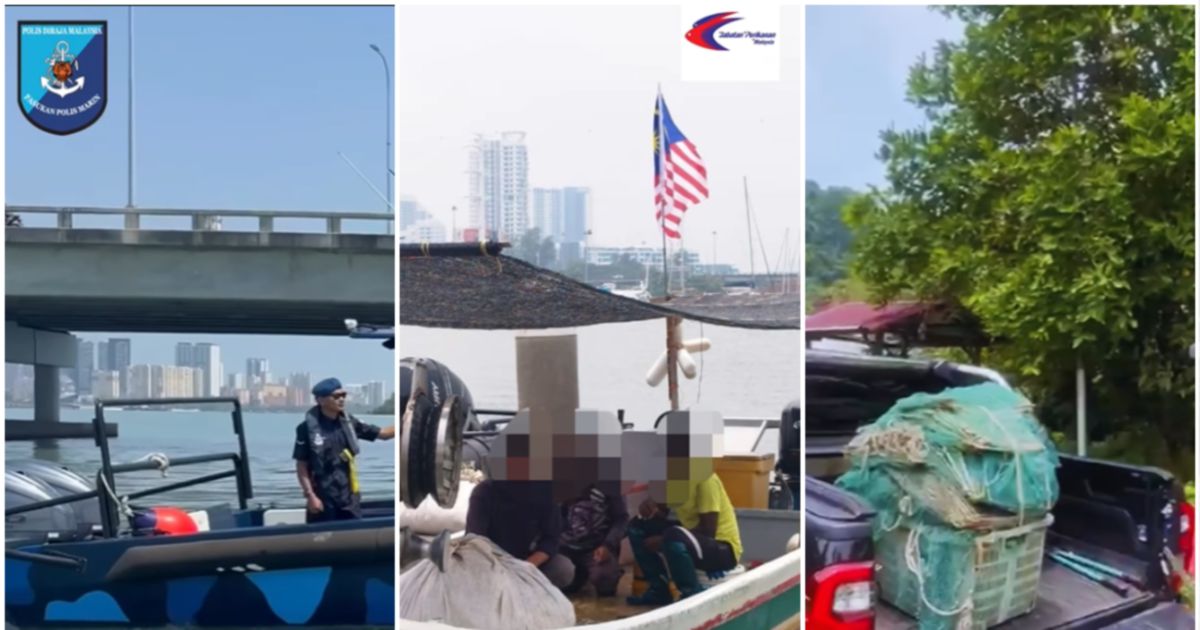Three arrested as Penang authorities seize RM75,360 in illegal fishing equipment