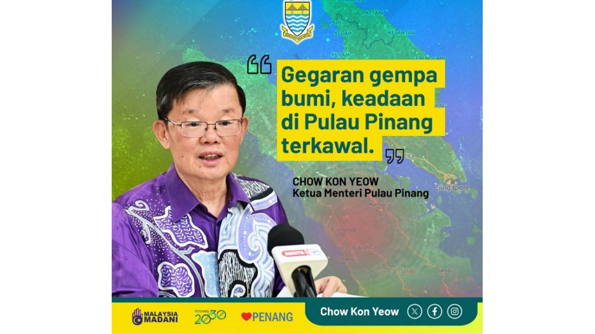 Penang Declares All Clear After North Sumatra Earthquake Triggers Tremors Across State