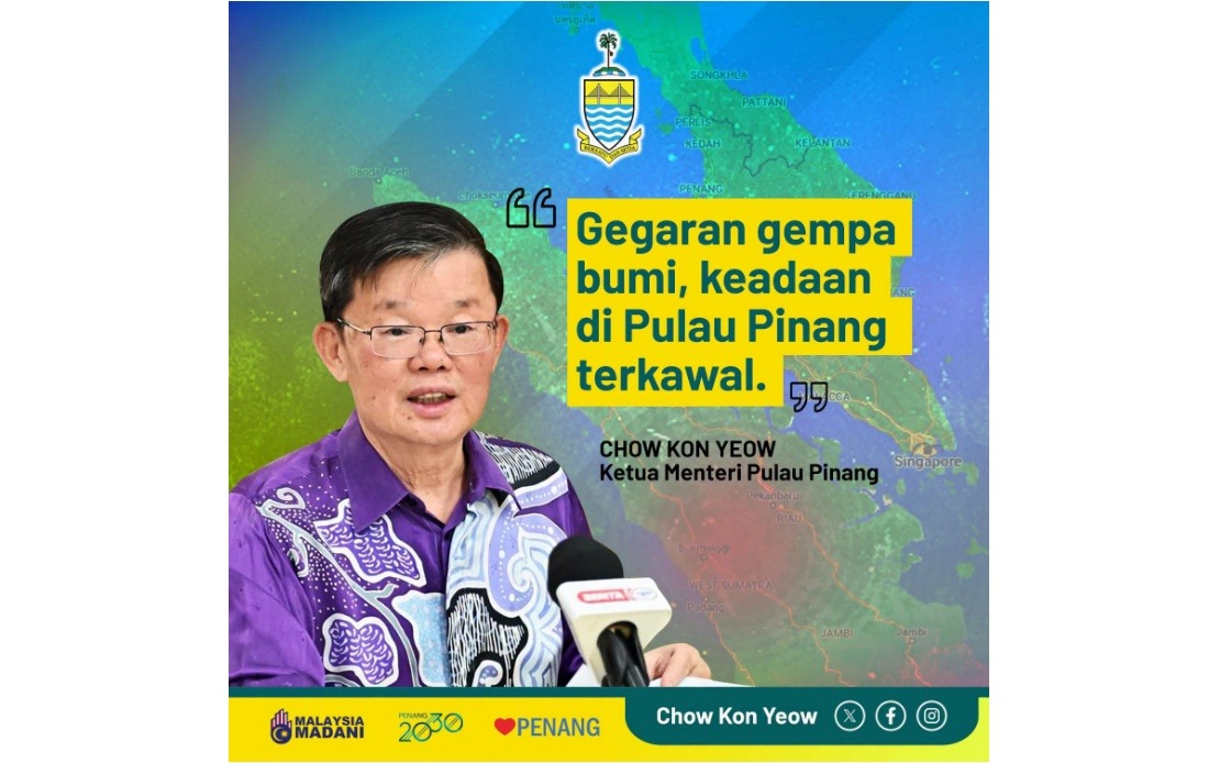 Penang Declares All Clear After North Sumatra Earthquake Triggers Tremors Across State