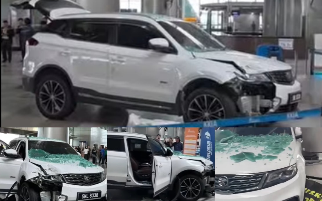Driver Error Sends SUV Crashing Through KKIA Departure Hall