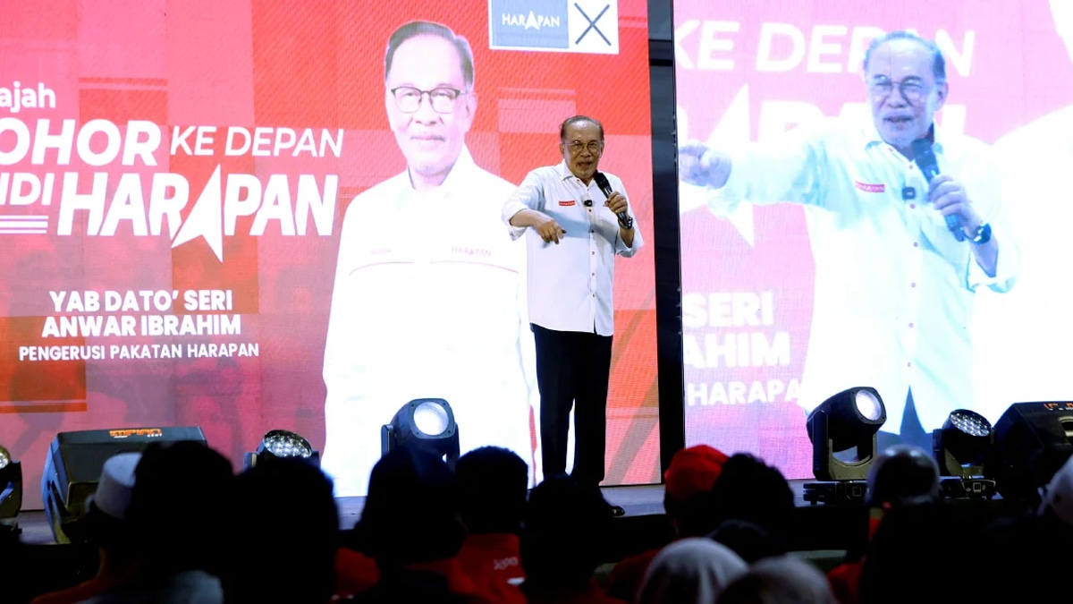 BN dissolved Johor assembly to reclaim lost dominance, Anwar claims