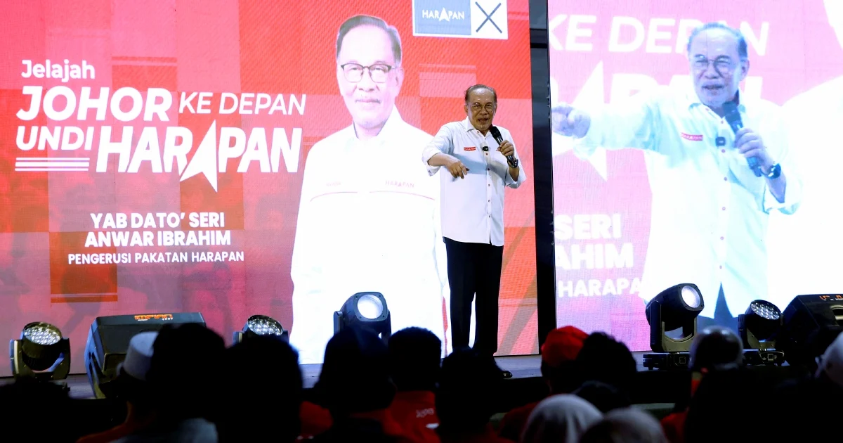 BN dissolved Johor assembly to reclaim lost dominance, Anwar claims