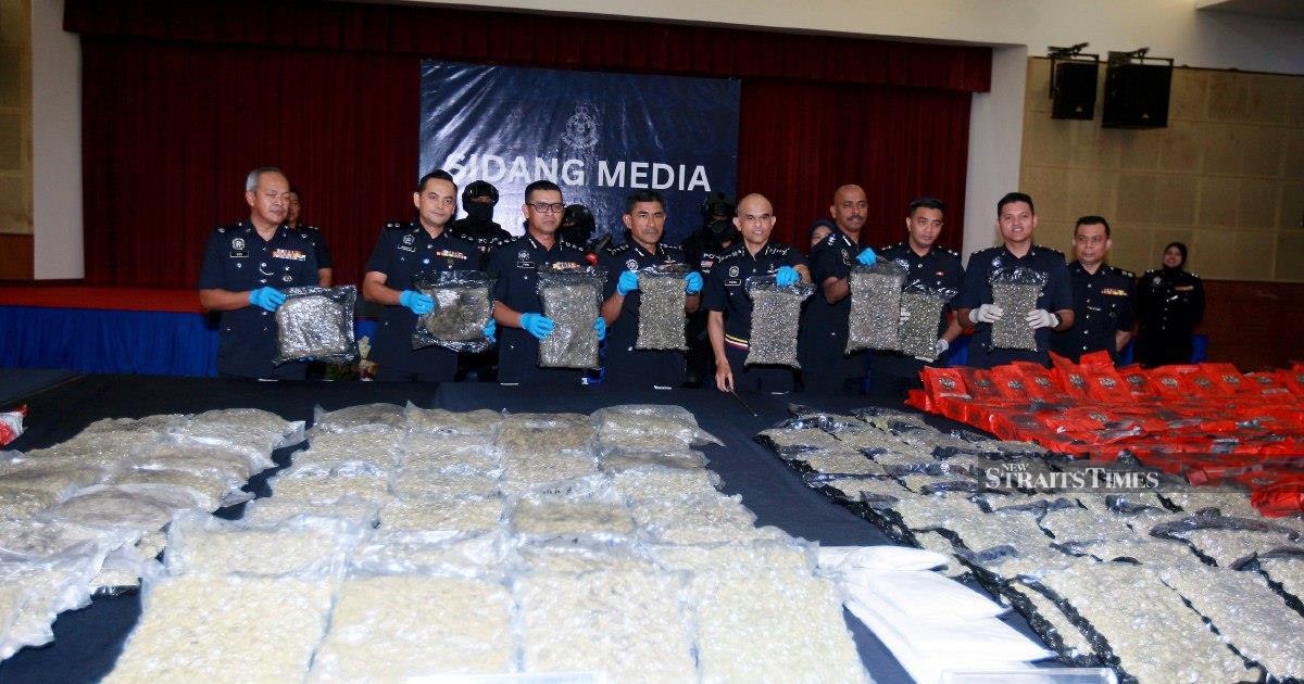 Major drug haul nets 12 arrests as police dismantle trafficking network across Selangor