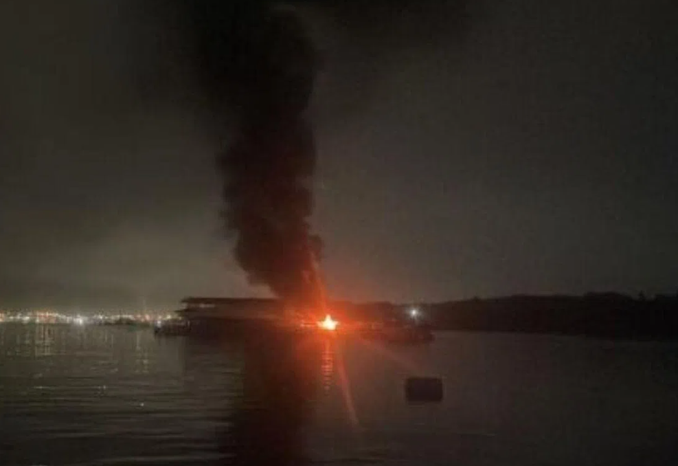 Lightning strike devastates floating fish farms near Singapore's Pulau Ubin