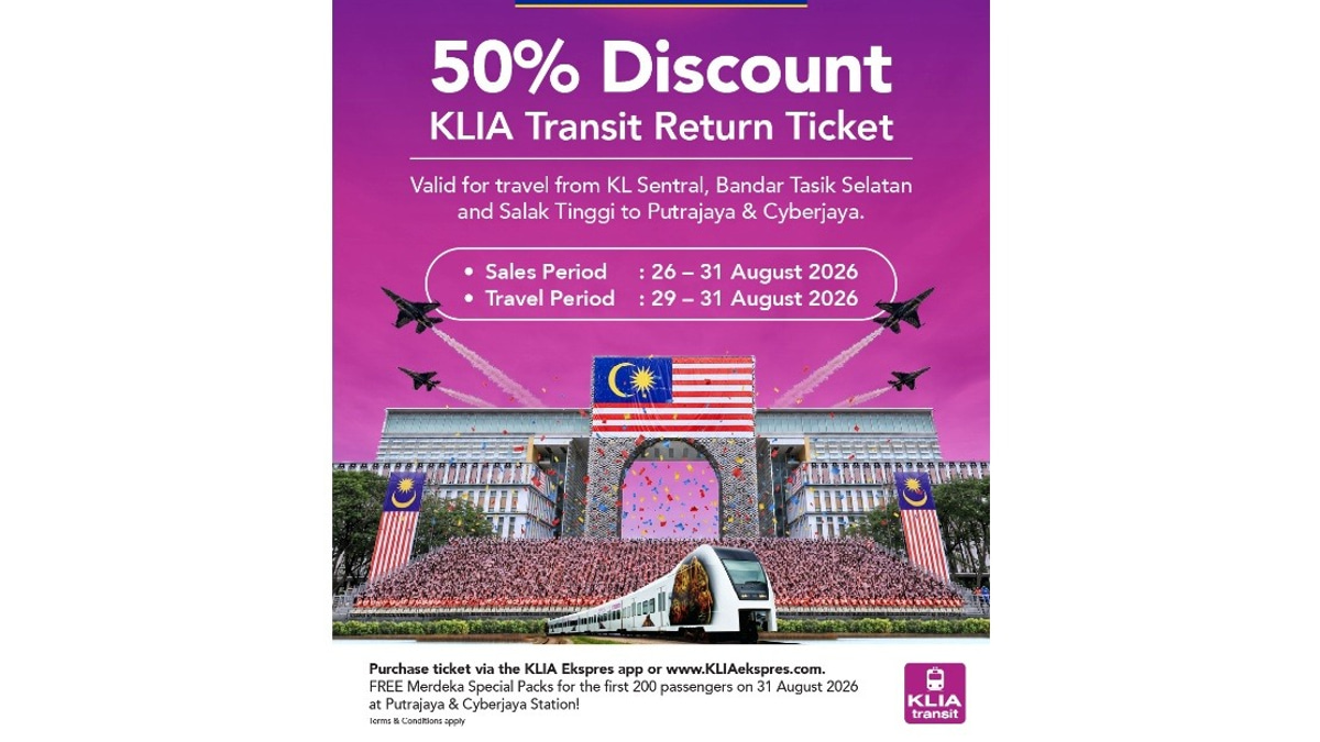 ERL Launches 50% Discount on Putrajaya Fares for National Day Celebrations