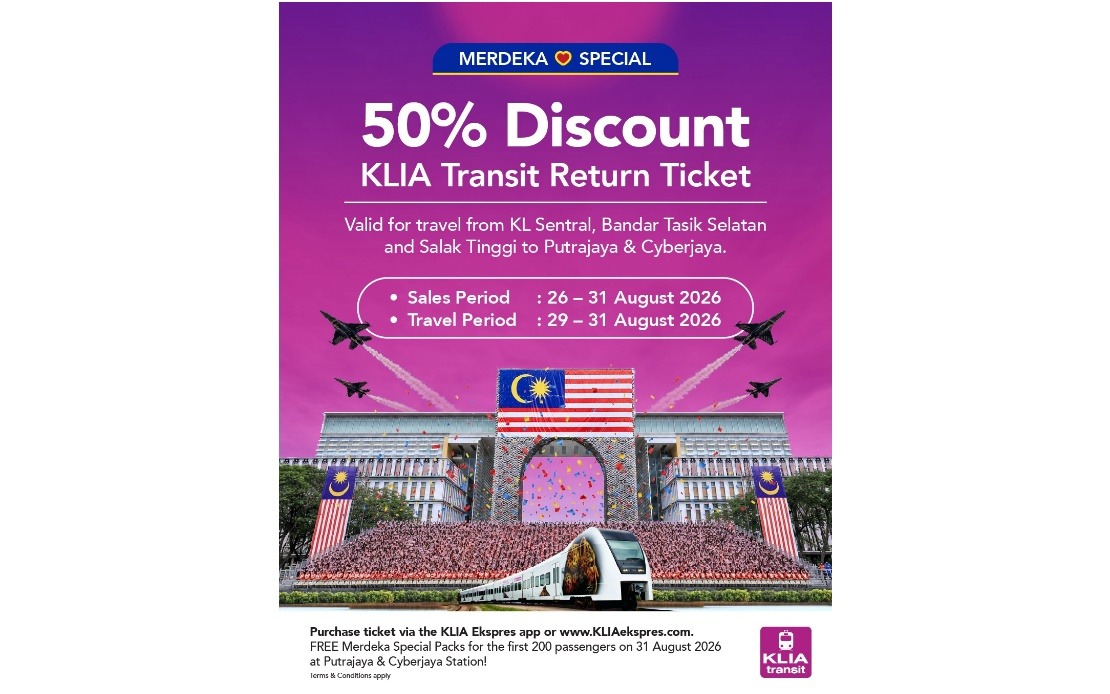 ERL Launches 50% Discount on Putrajaya Fares for National Day Celebrations