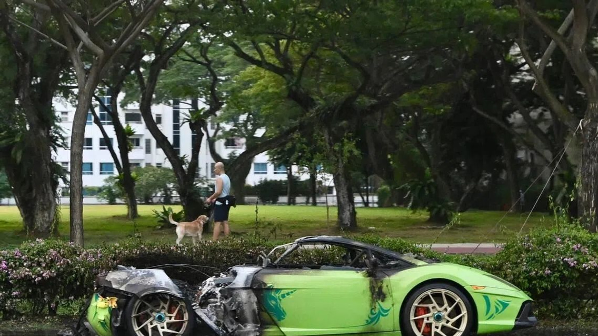 Singapore's East Coast Parkway hit by traffic chaos after sports car engine fire