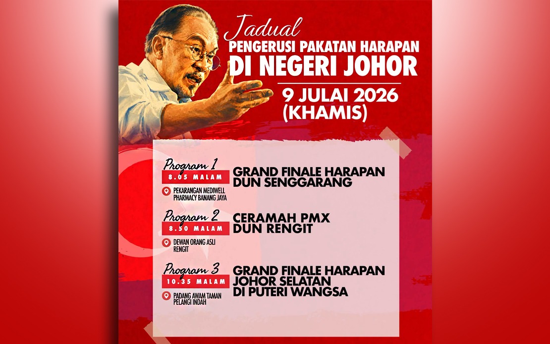 Anwar Intensifies Pakatan Campaign Push Ahead of Johor Election Finish Line