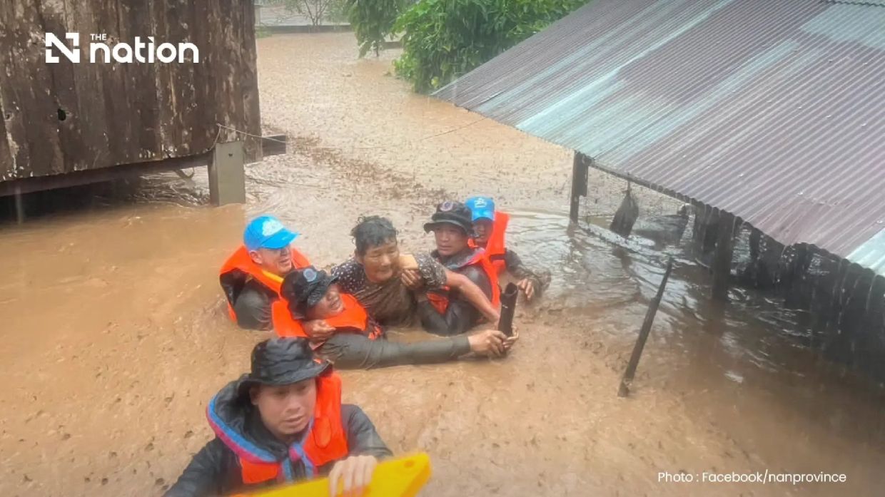 Flash floods in Thailand's Nan province claim two lives as 16,000 residents face displacement