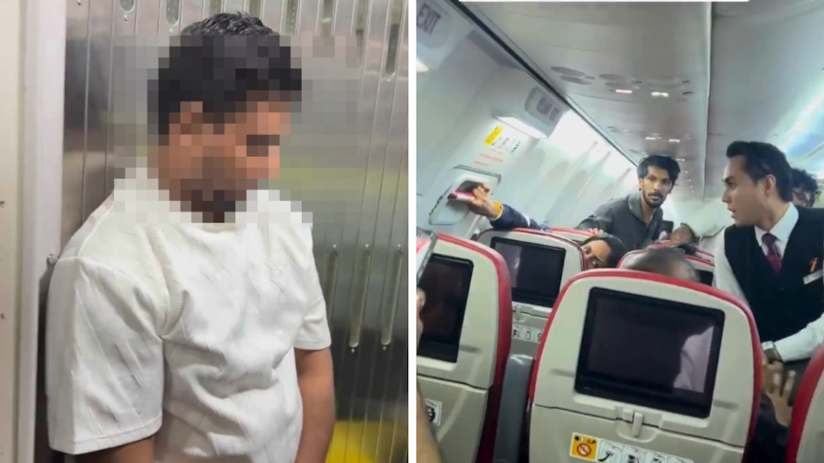 Man arrested after attempting to open emergency exit door on Batik Air flight to India
