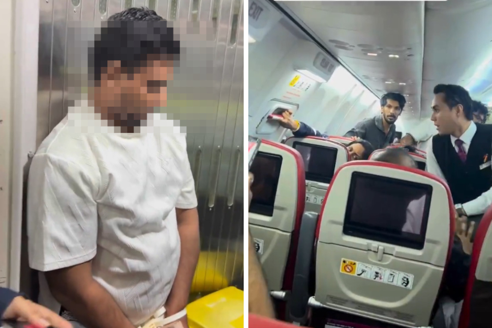 Man arrested after attempting to open emergency exit door on Batik Air flight to India