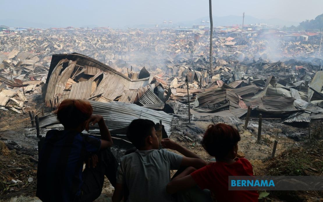 Sabah Allocates RM3,000 Aid Per Household for Kampung Lok Buta Fire Victims