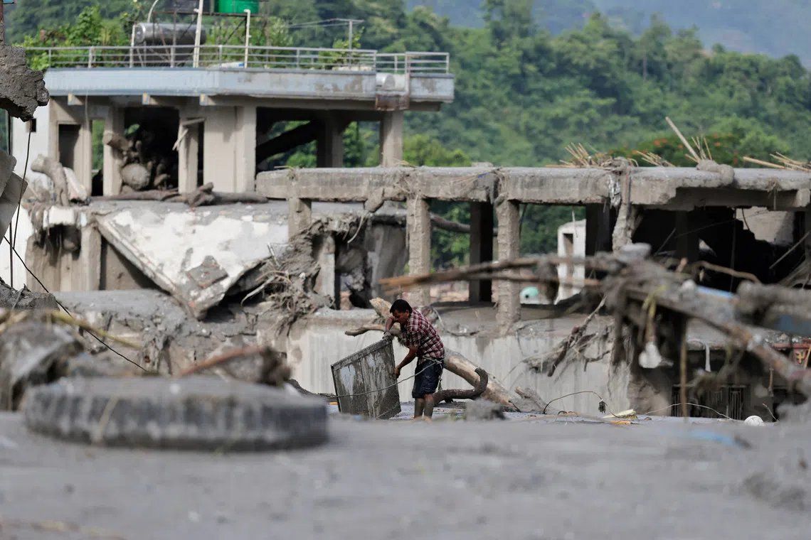 Nepal and China brace for secondary flood threat as glacier-collapse lakes risk catastrophic overflow