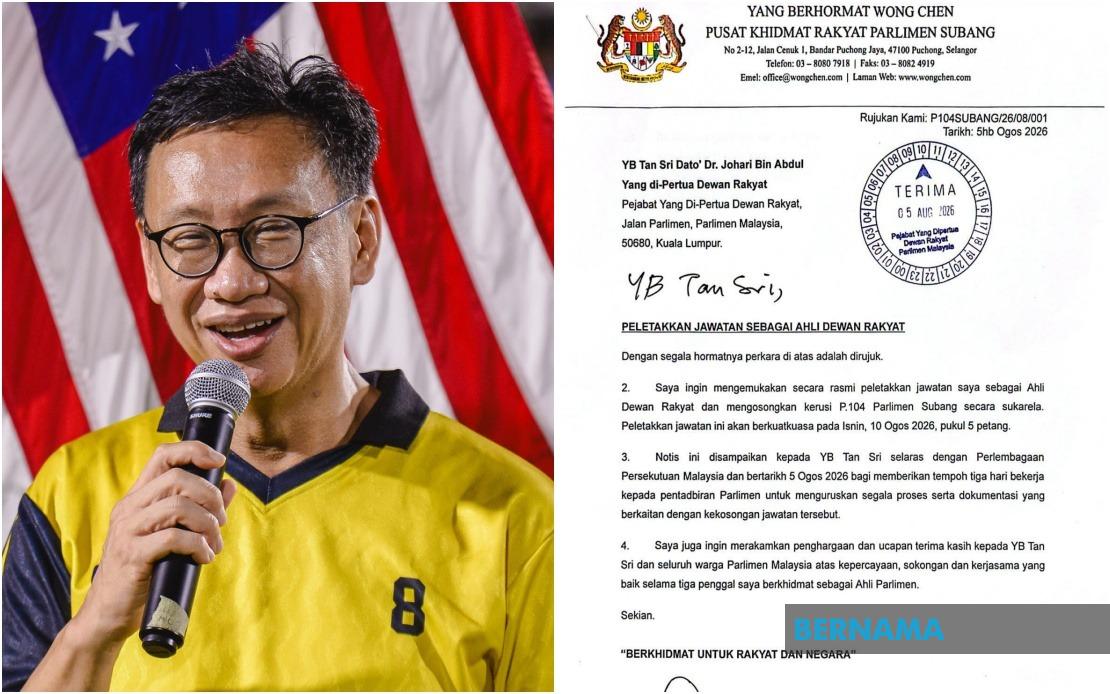 Subang MP Wong Chen Steps Down After Three Terms in Parliament