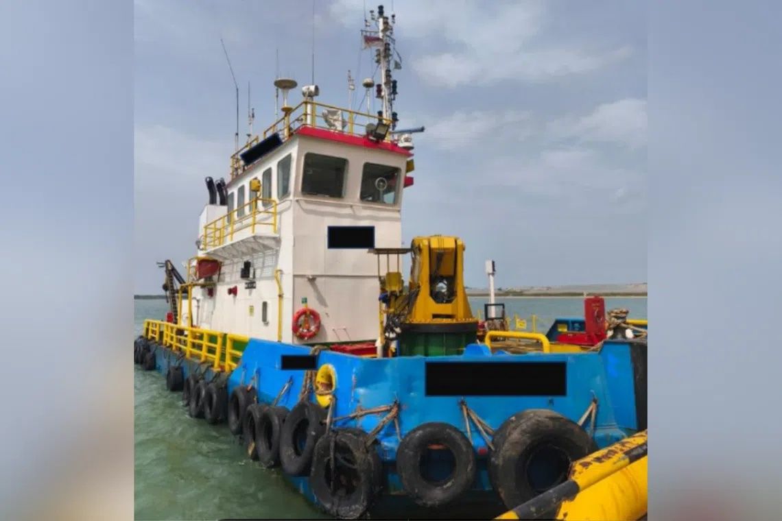Eight tugboat crew members arrested for stealing marine gas oil off Singapore's Tuas coast