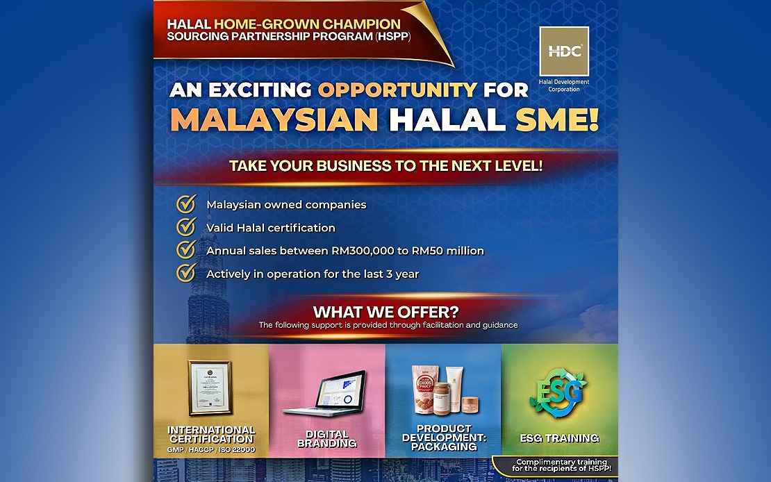 Malaysia's Halal Sector Poised for Growth as RM187.91 Million Worth of Sales Generated Through 2024–2026 Champion Programme