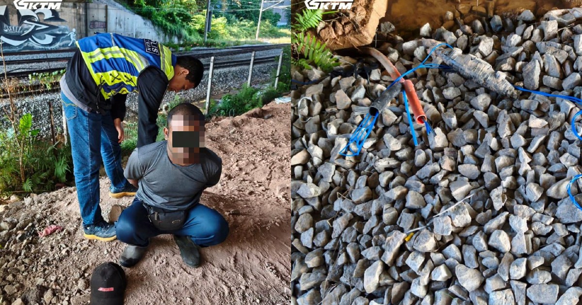 Two arrested in Shah Alam for attempted railway cable theft