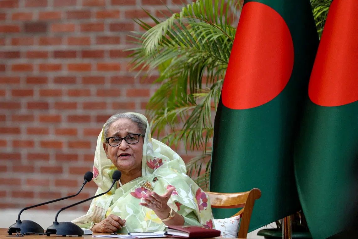 Bangladesh Seeks India's Clarification on Exiled Leader Hasina's Planned New Delhi Speech