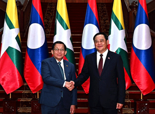 Myanmar and Laos Forge Closer Ties as President Min Aung Hlaing Visits Vientiane