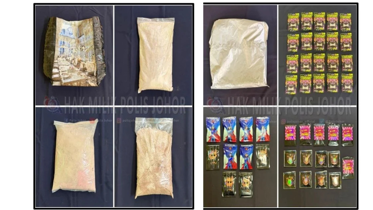 Johor drug operation busted as police arrest couple with RM3.59mil haul