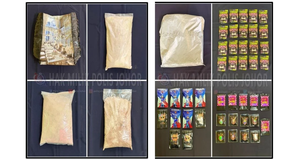 Johor drug operation busted as police arrest couple with RM3.59mil haul