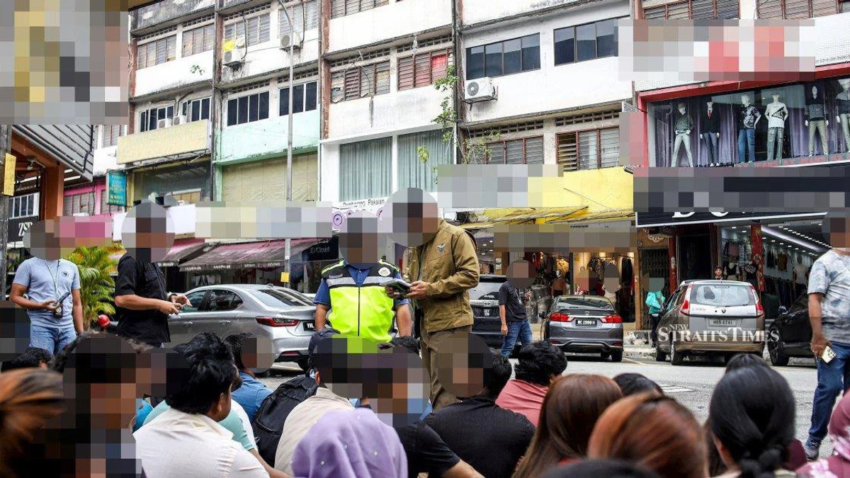 Major immigration sweep nets 111 undocumented migrants at Jalan Kenanga retail hub