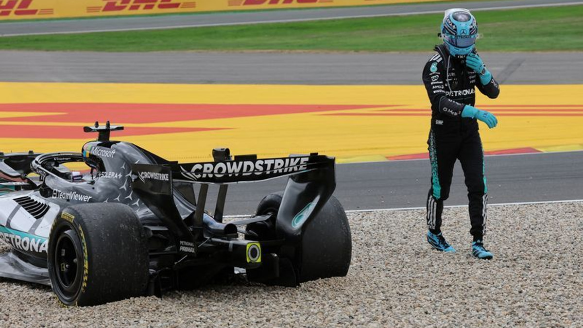 Russell Left 'Numb' After Opening-Lap Exit at Belgian GP Derails Title Push