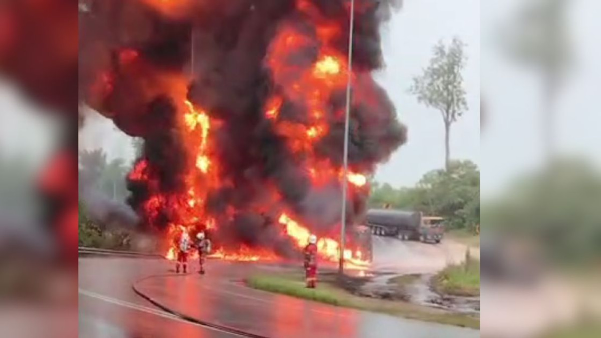Tanker Driver Held as Probe Intensifies into Temerloh Crash That Claimed Lives of Mother and Child