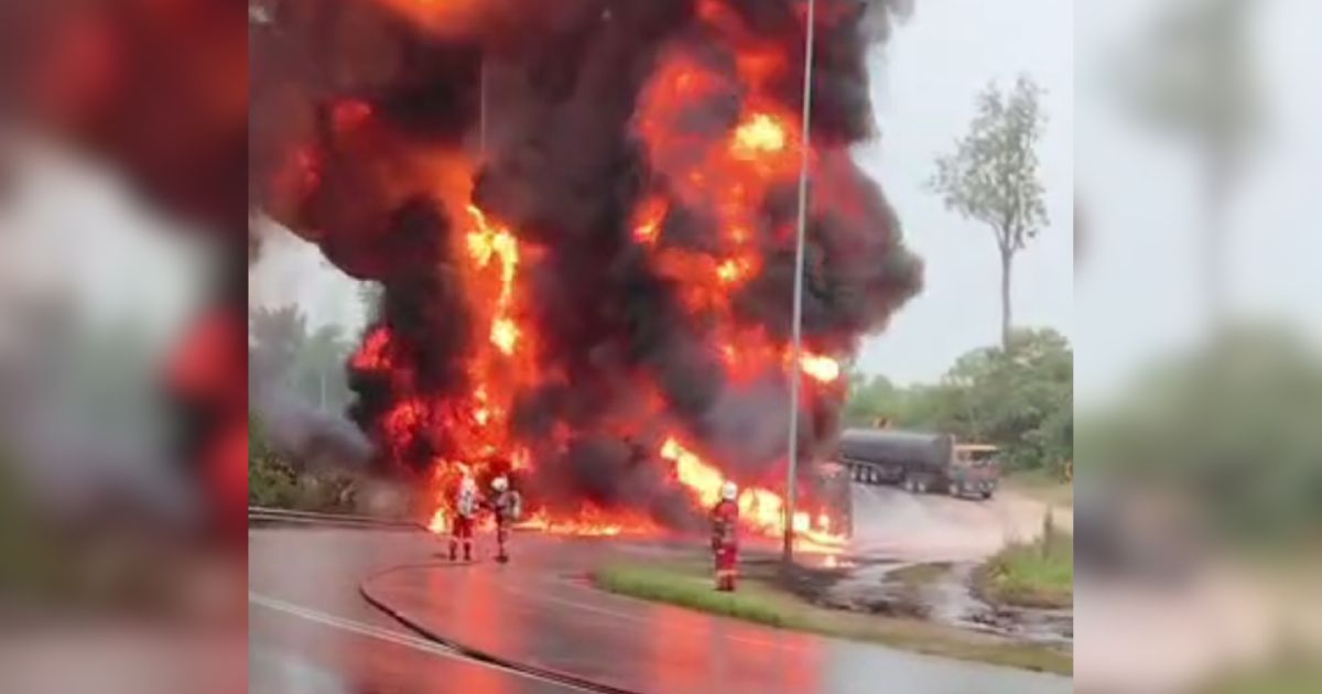 Tanker Driver Held as Probe Intensifies into Temerloh Crash That Claimed Lives of Mother and Child