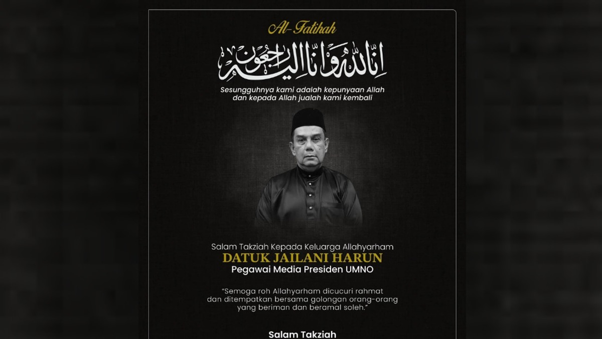 Ahmad Zahid Pays Respects to Late Jailani Harun, Veteran UMNO Media Officer