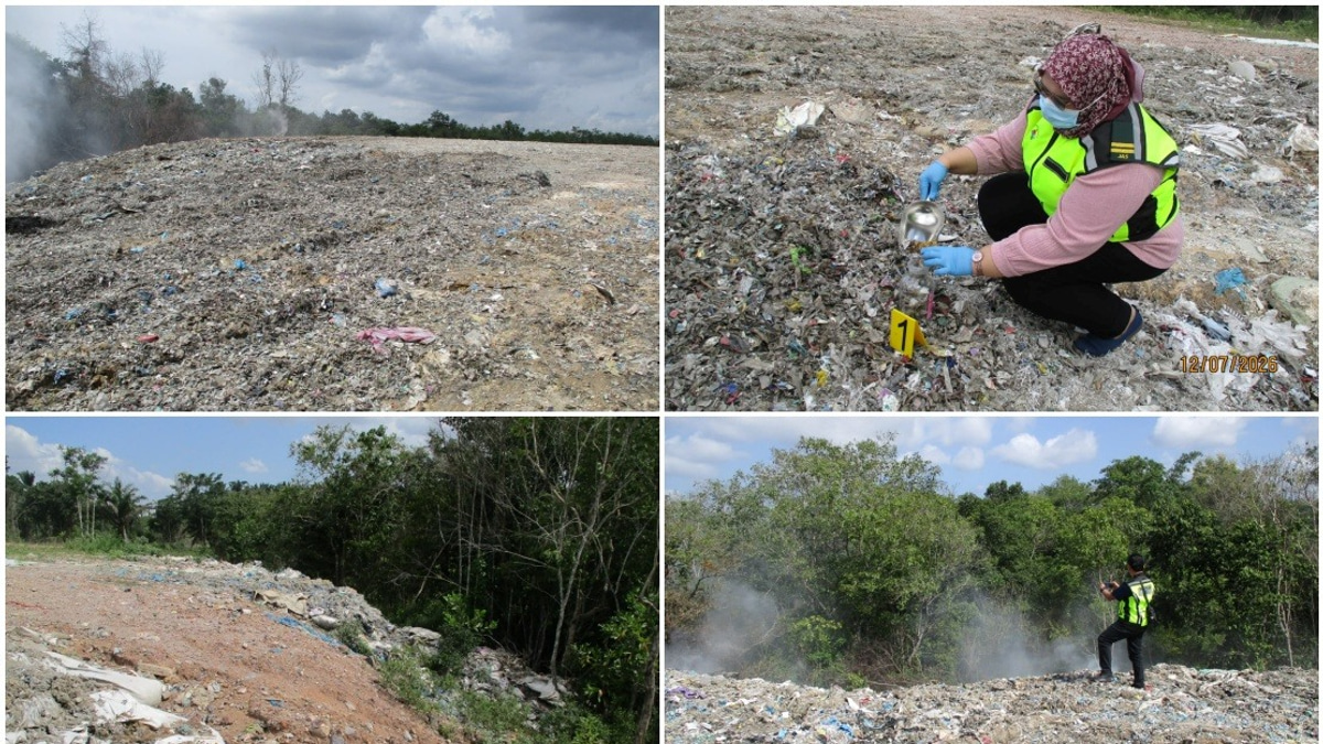 Kedah Environmental Authorities Shut Down Illegal Waste Dump and Open Burning Site in Bukit Banyan