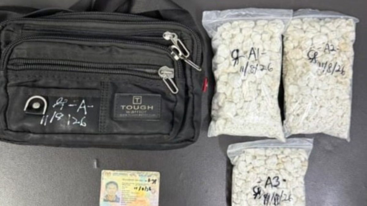 Man arrested as police seize over 1kg of heroin in Simpang Renggam operation