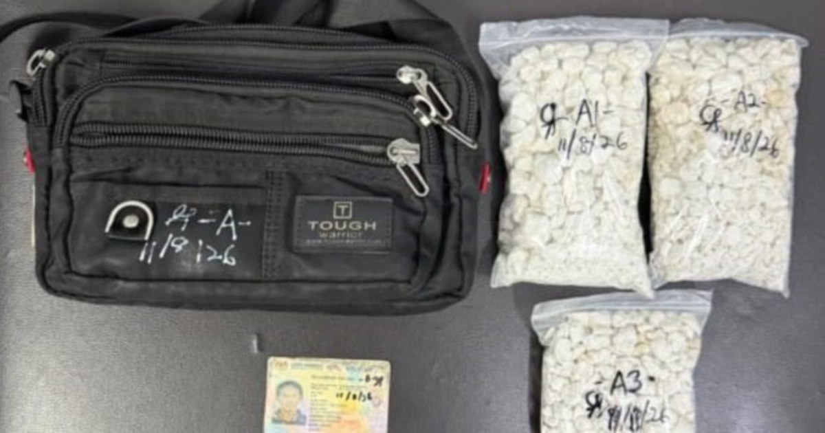 Man arrested as police seize over 1kg of heroin in Simpang Renggam operation