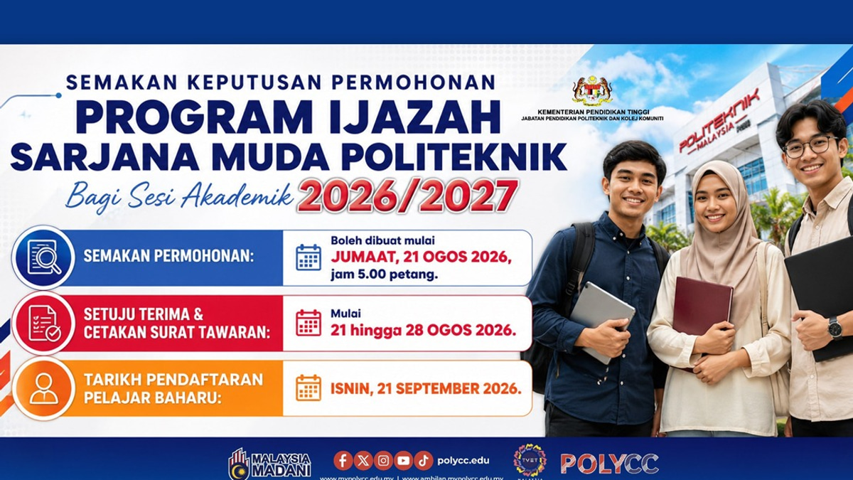 Polytechnic Bachelor's Degree Offers Released; Acceptance Deadline Set for Aug 28