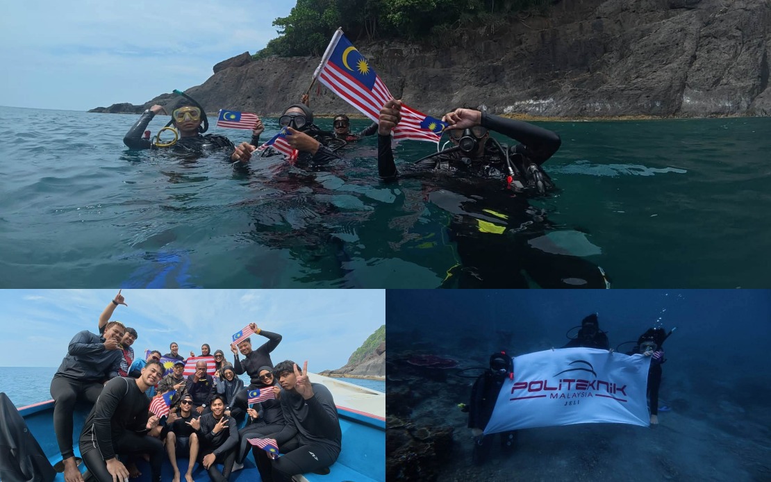 Politeknik Jeli Makes a Splash with Underwater National Day Tribute