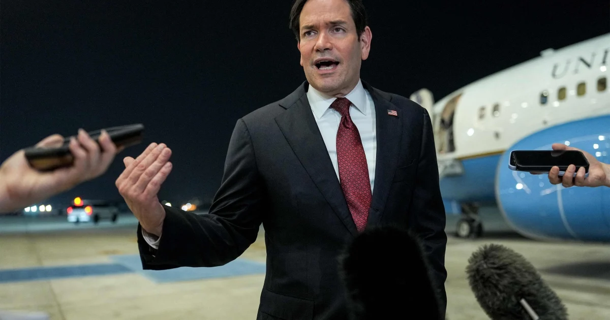 Rubio Rejects Iranian Toll Proposals on Strait of Hormuz as Peace Talks Face Early Obstacles