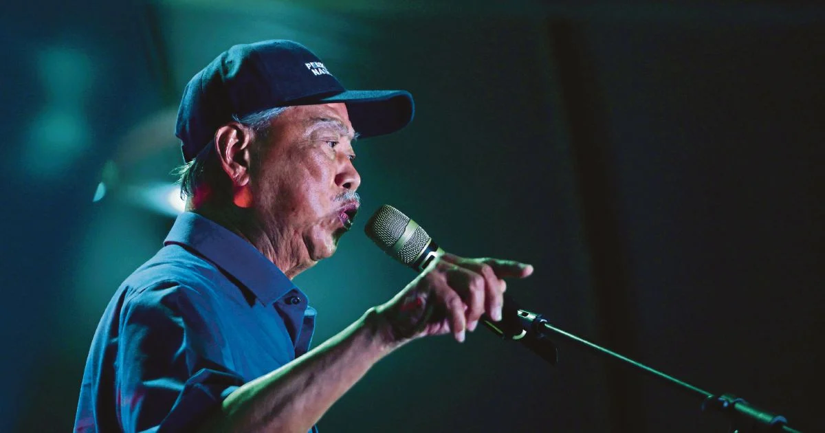 Muhyiddin Brushes Off PAS Snub, Stands Firm as Bersatu Contests Johor Election