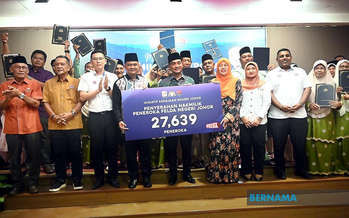 Johor Resolves 99.99% of FELDA Land Title Applications in Major Rural Development Push