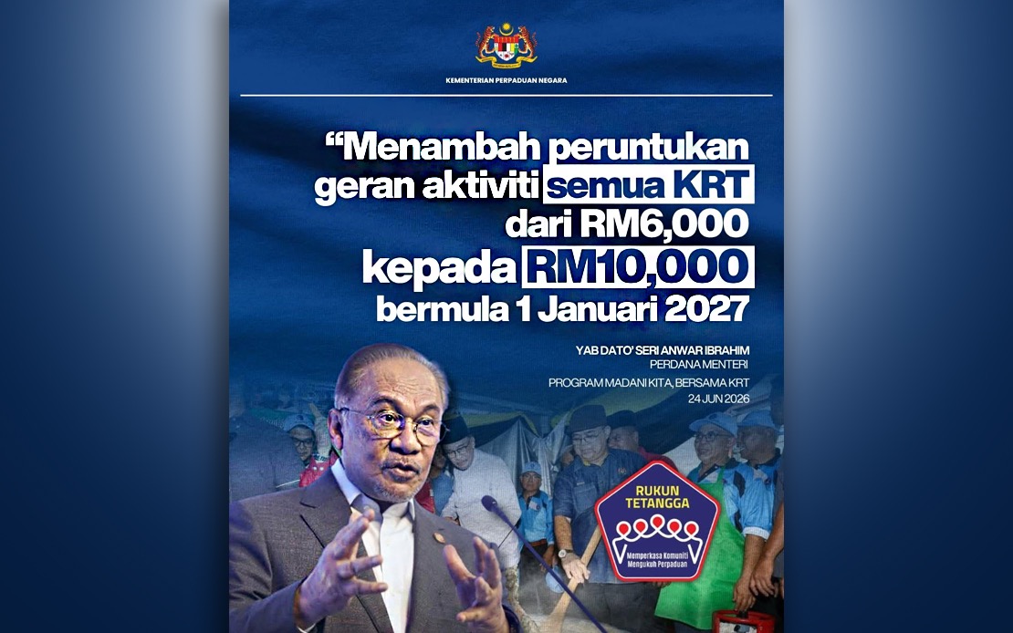 Government Boosts KRT Funding to RM10,000 Annually, Benefiting 8,615 Neighbourhood Watch Groups