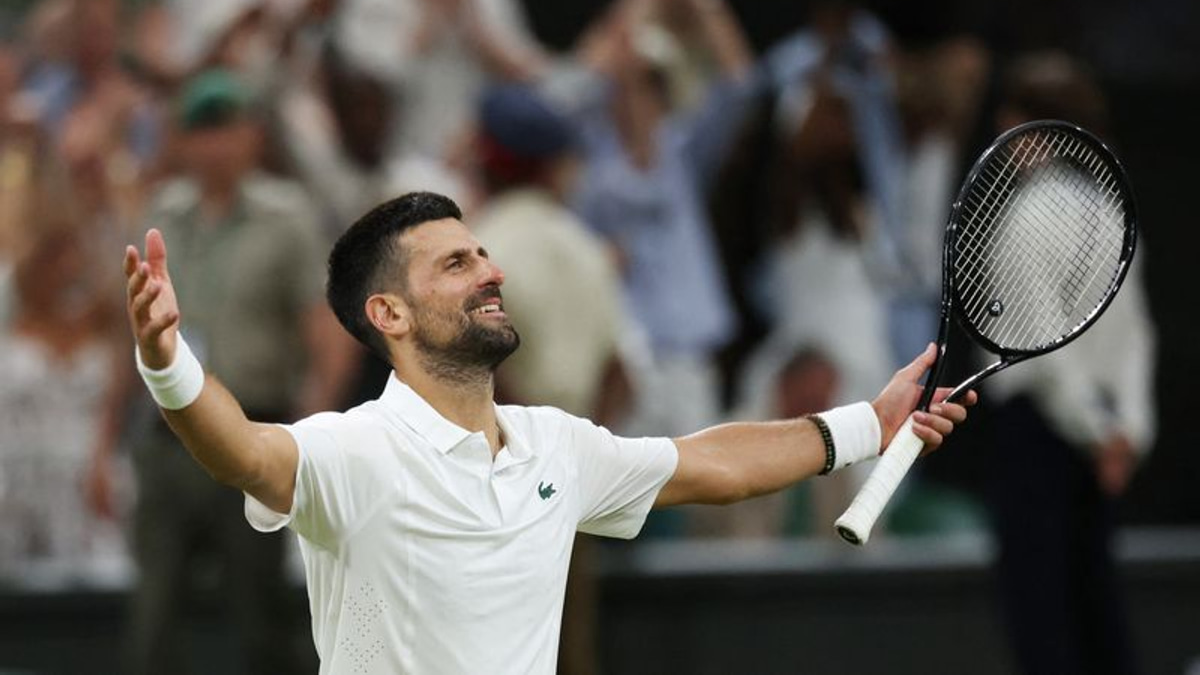 Djokovic Advances to Wimbledon Semis in Epic Five-Set Battle Against Auger-Aliassime