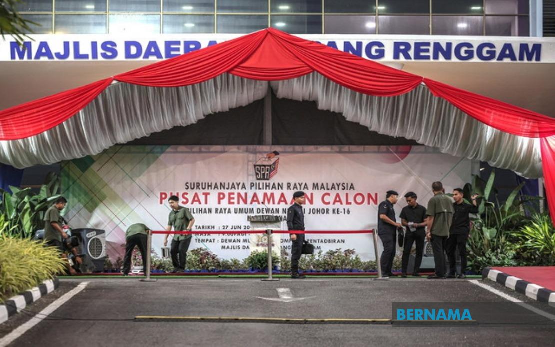 Johor State Election Nomination Process Begins With 56 Centres Opening Statewide