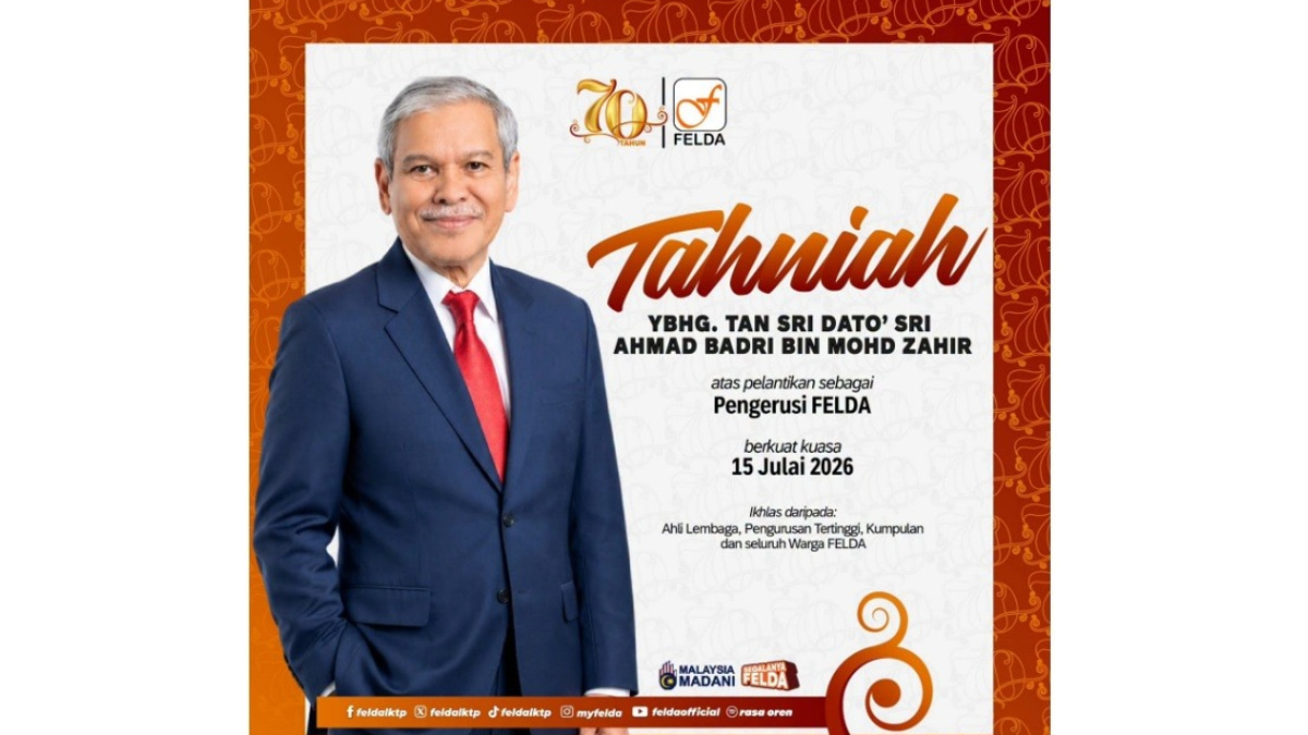Tan Sri Ahmad Badri Takes Helm of FELDA as New Chairman