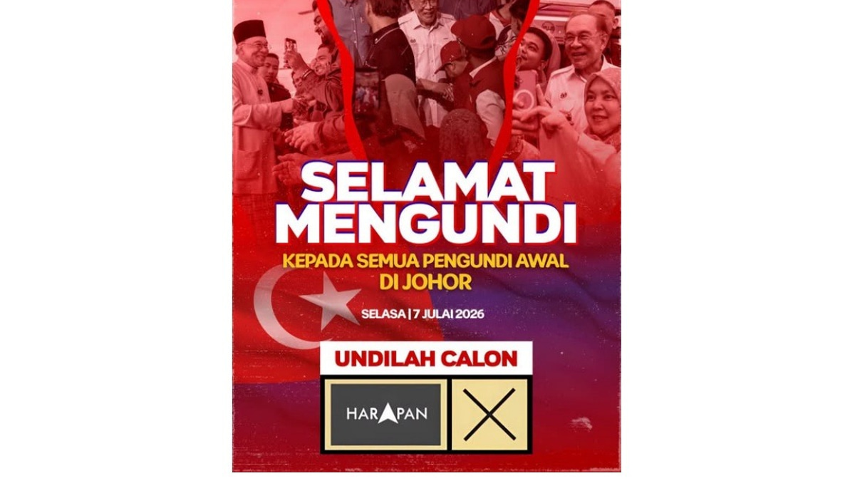Anwar Urges Johor Voters to Back Harapan in State Election Push