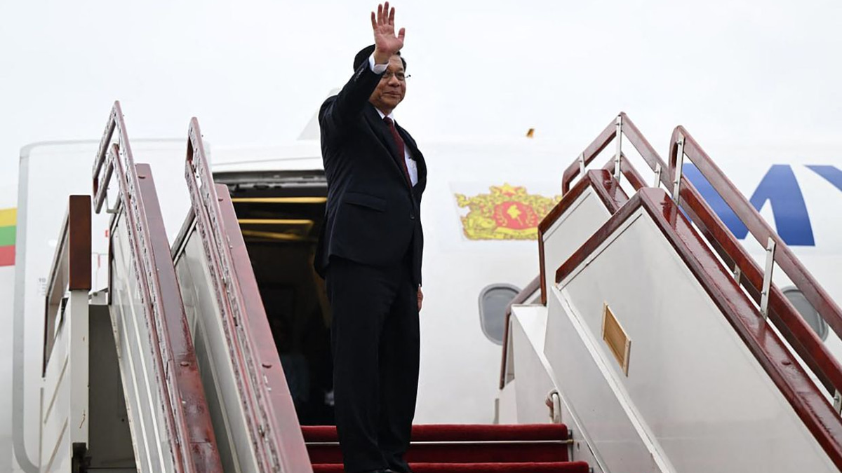 Myanmar's Min Aung Hlaing travels to Russia for strategic talks with Putin