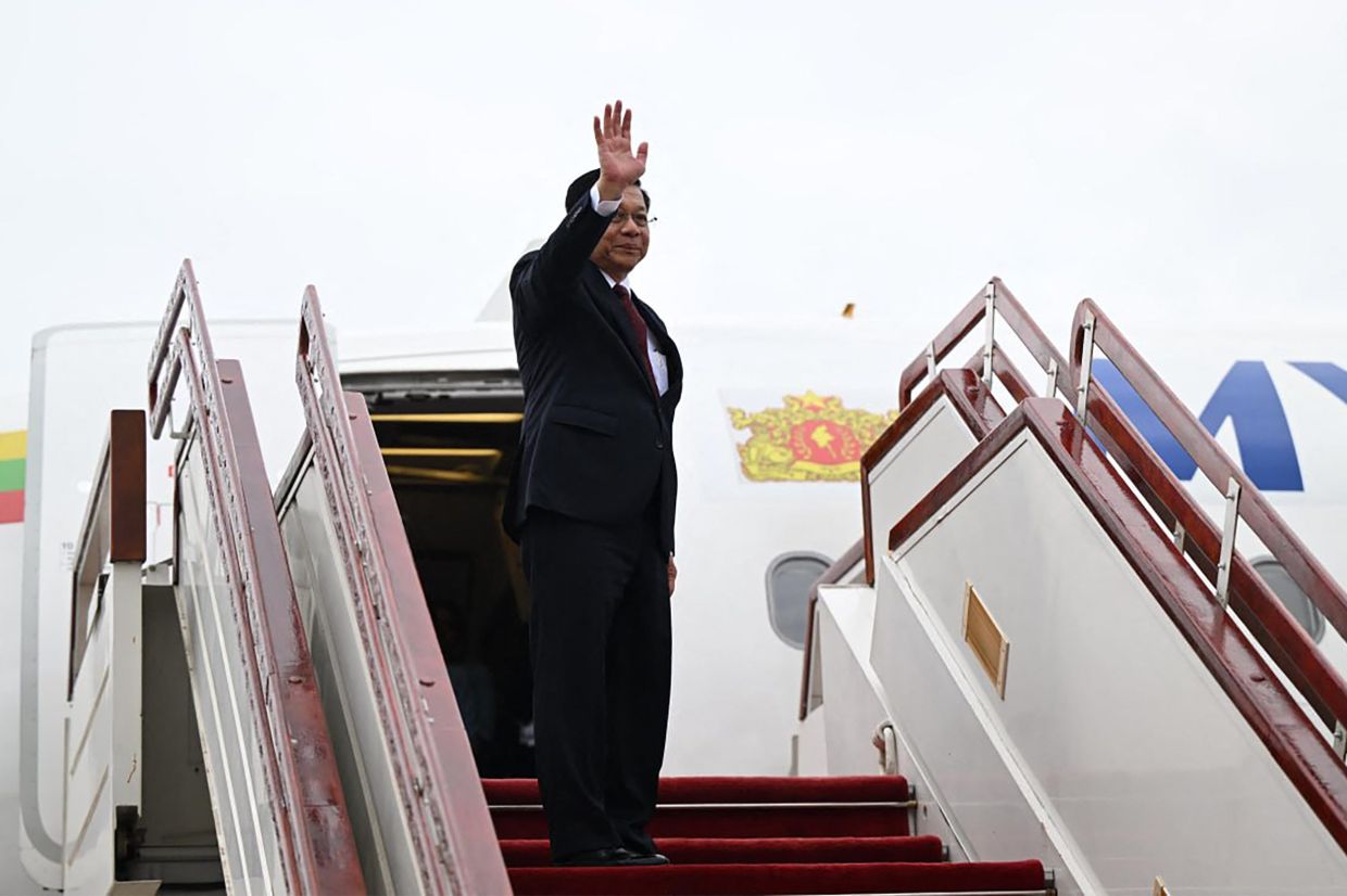 Myanmar's Min Aung Hlaing travels to Russia for strategic talks with Putin